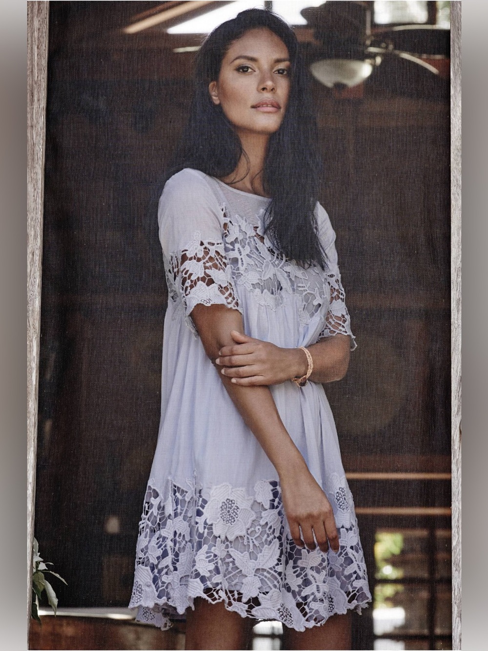 Holding Horses Anthropologie Magnolia Lace Dress Lilac 2 Petite